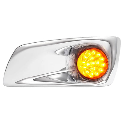 Solid Spare LED Fog Lights Lamp W/Bezel Clear Lens Pair LH & RH For Kenworth T660 2007-2017
