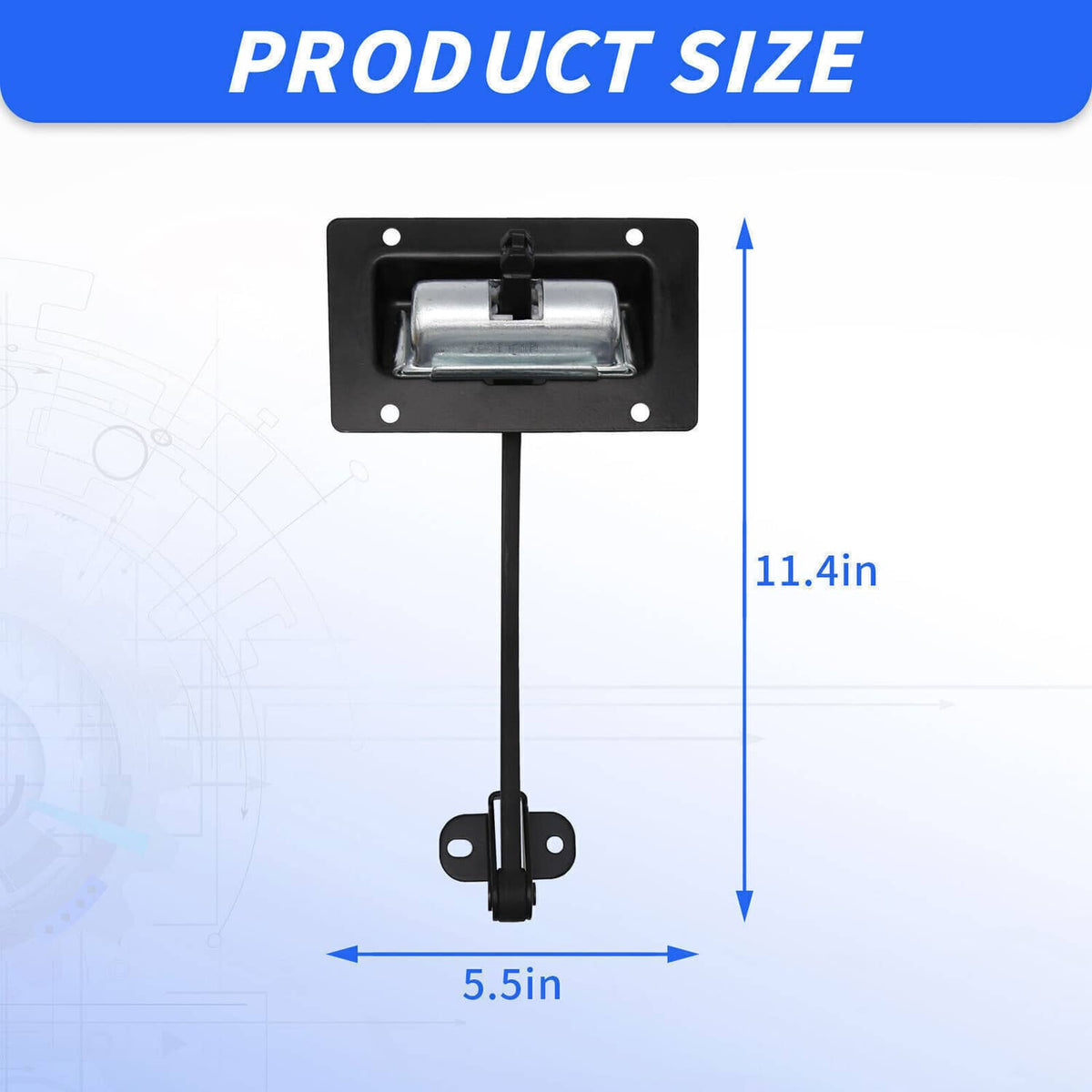 Solidspare Rear Door Gate/Tailgate Check Strap Retaining Arm For Jeep Wrangler JK 2011-2019