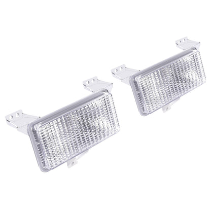 Solid Spare Turn Signal Corner Park Lights Lamps Pair For Chevy GMC 1983-1991 Pickup Truck