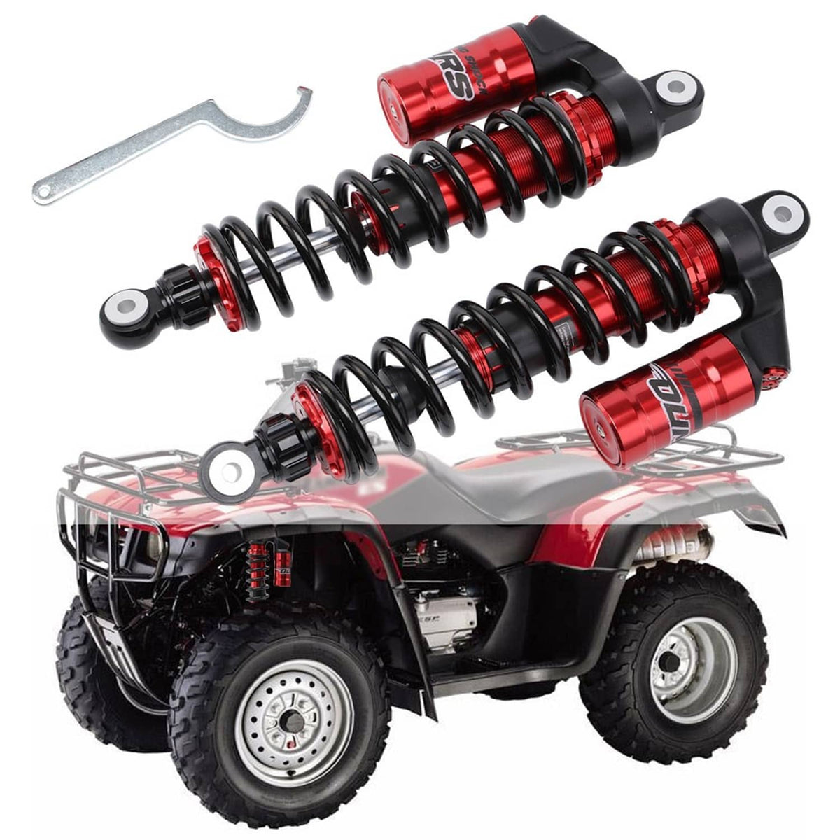 Solidspare 347mm Front Shocks for Honda Rancher 350 TRX350 TRX350 TE TM FE FM 2000-2006