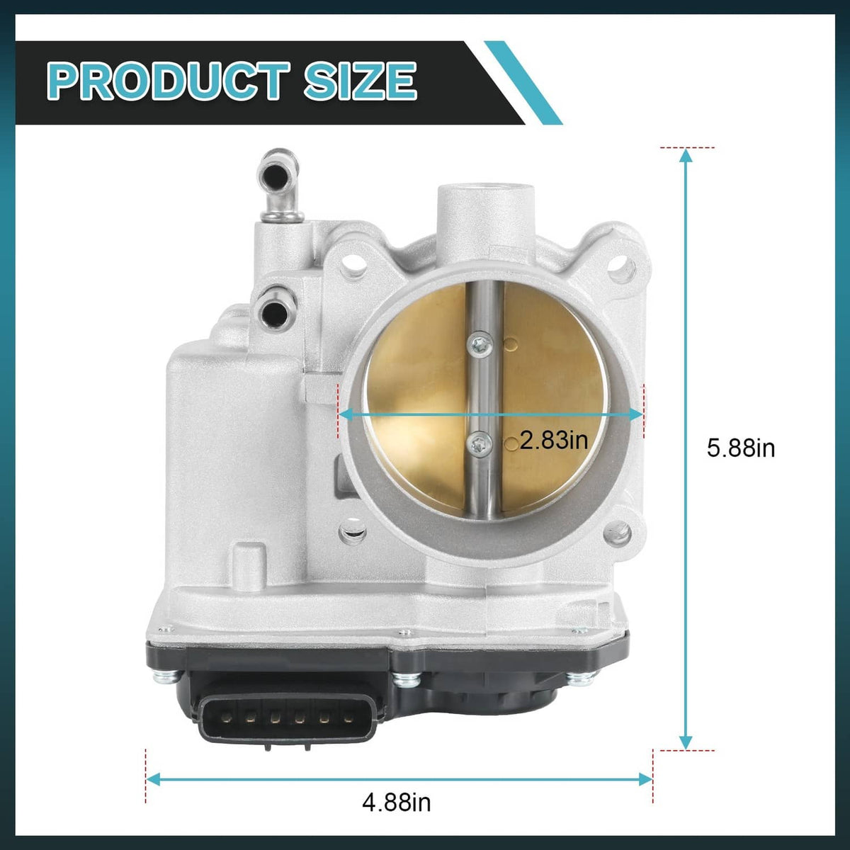 Solidspare Throttle Body Assembl for Nissan Altima 2013-2018 Rogue 14-19 L4 2.5L 977-325