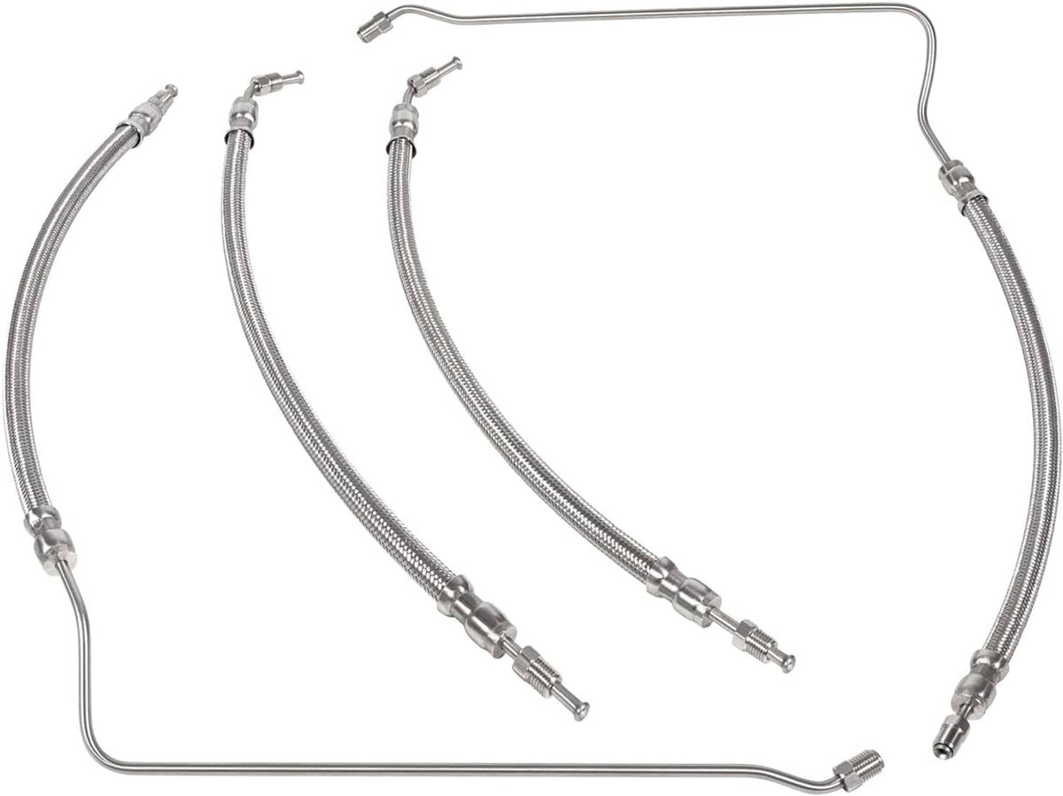 Solidspare 9B-104A Trim Tilt Hydraulic Ram Cylinder Hose Kit Fit for Mercruiser Alpha One