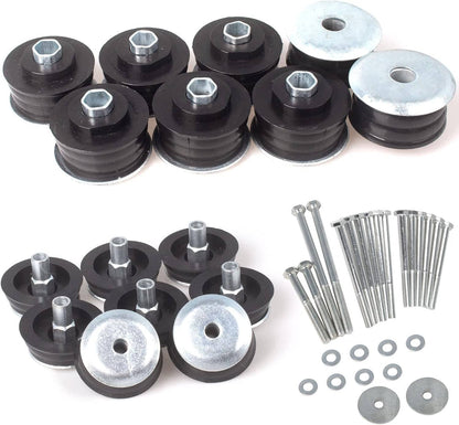 Solidspare Body Cab Mount Bushing Kit For 2008-16 Ford F250 F350 Super Duty 2/4WD KF04060BK