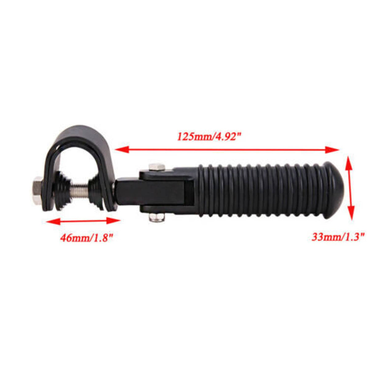 Solidspare Foot Pegs 1"~1-1/4" Highway Engine Guard Crash Bar For Harley Touring Kawasaki
