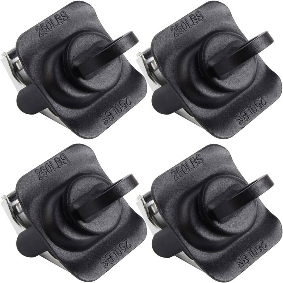 Solidspare Black Truck Bed Cargo Tie Down Loop Kit 23146899 For Sliverado Sierra Colorado