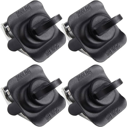 Solidspare Black Truck Bed Cargo Tie Down Loop Kit 23146899 For Sliverado Sierra Colorado