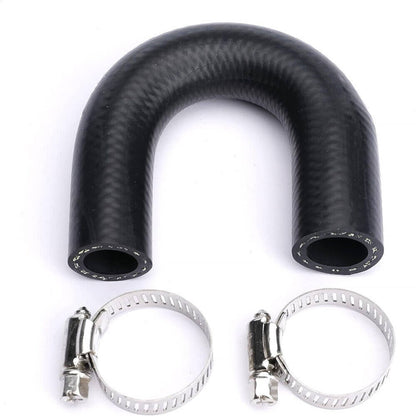 Solidspare LS Heater Core Bypass Delete Hose Coolant Crossover w/ Clamps For Chevy Pontiac