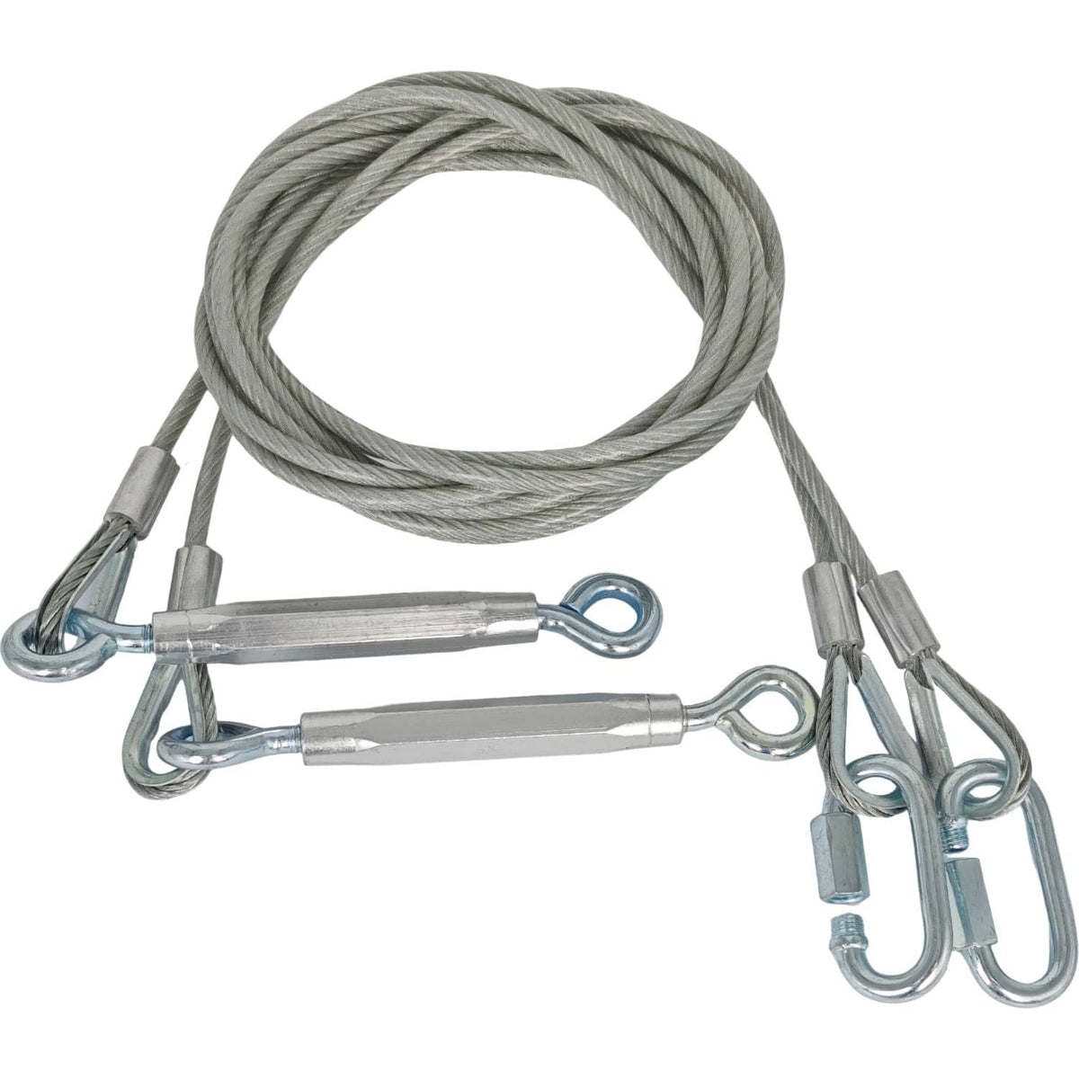 Solid Spare Conversion Cable Kit for Toy Hauler Patio Door 109" Length Upper Lower Bracket