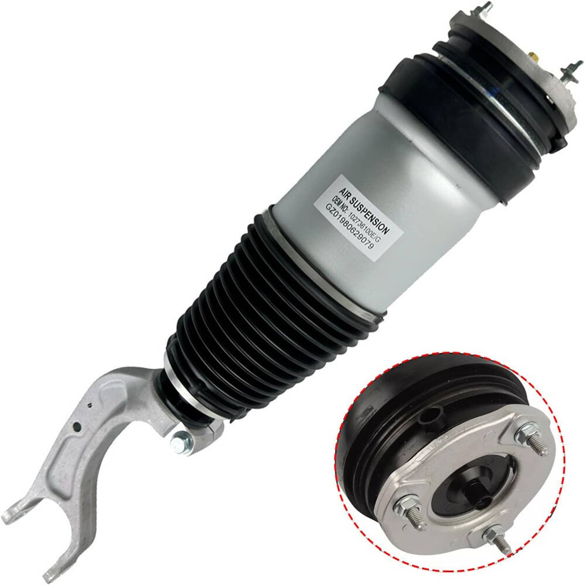 Solidspare Front Air Suspension Shock Strut For Tesla Model S 75D P85D 90D P100D AWD 16-19