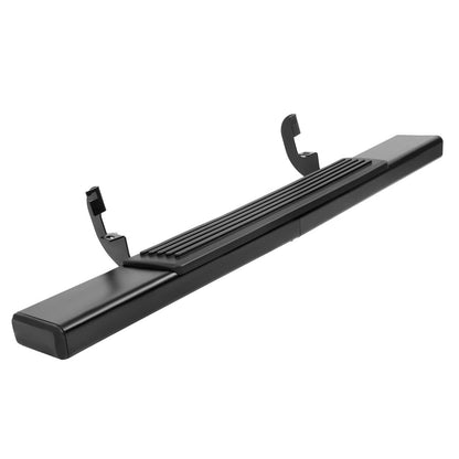 Solid Spare Side Step Bar Running Boards Black For 2019-2025 Silverado Sierra Regular Cab