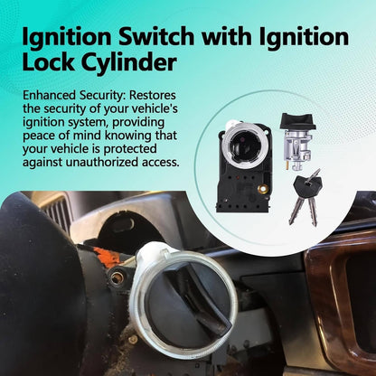 Solidspare Ignition Switch Lock Cylinder Assembly w/2 Key For 1994-2001 Dodge Ram 1500 2500