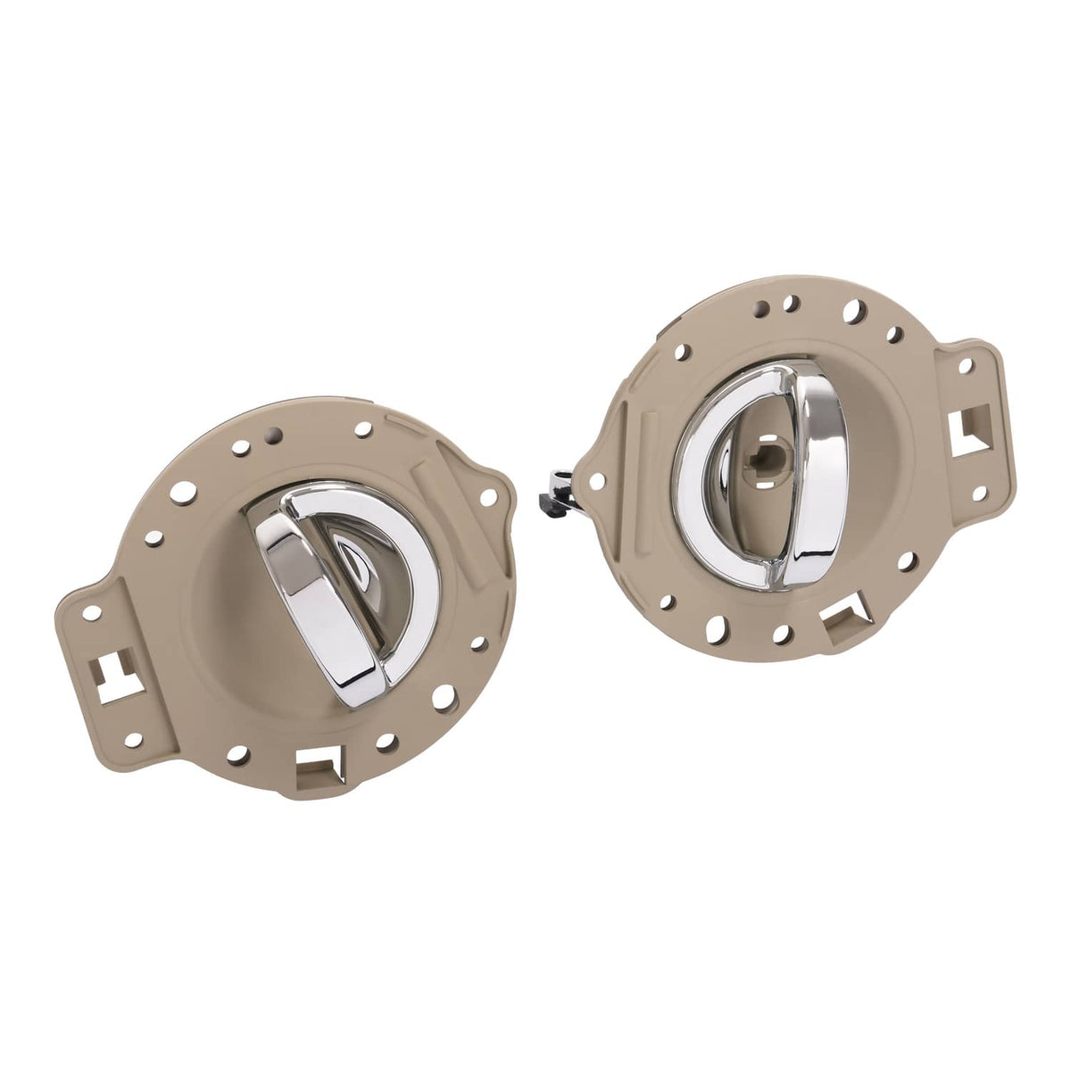 Solid Spare For Jeep Commander 2006-2010 Silvery & Tan Inside Inner Door Handle Chrome