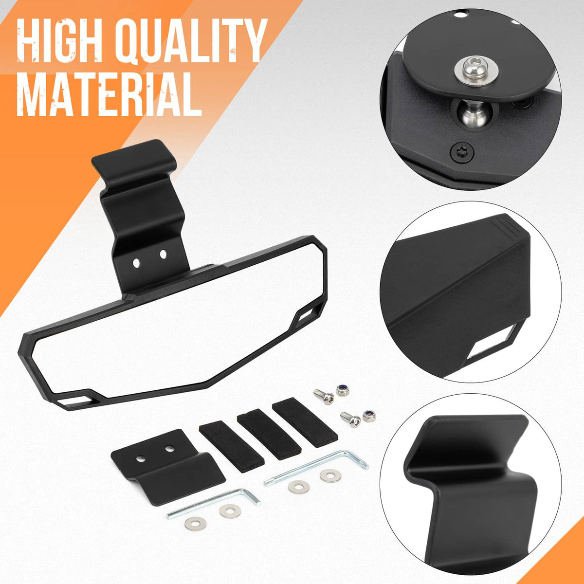 Solidspare UTV Rear View Center Mirror For Ranger XP 1000 /Crew 1000 Diesel /Crew XP 900