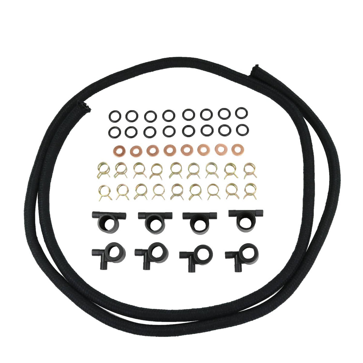 Solidspare JDMSPEED Fuel Injector Return Line Kit for Ford 7.3 7.3L Diesel Trucks 1988-1994