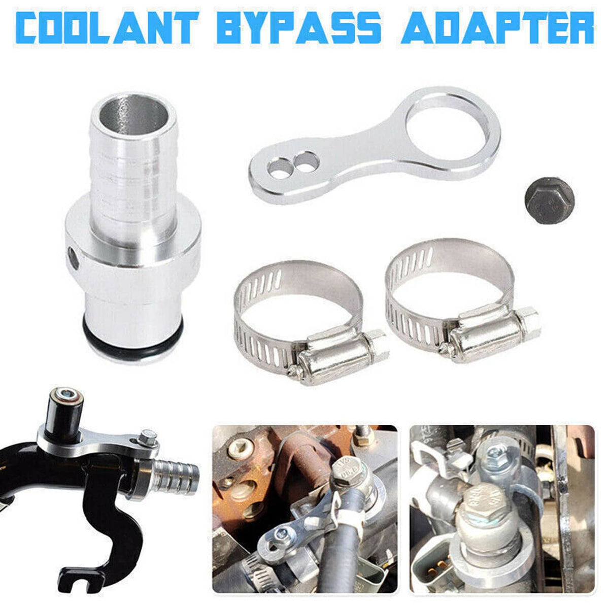 Solidspare Coolant Bypass Hose Barb Adapter Set For 2009-2019 Dodge Ram Cummins 6.7L Diesel