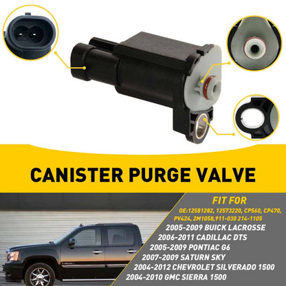Solidspare EVAP Vapor Canister Purge Solenoid Valve For Cadillac Chevy Silverado GMC Sierra
