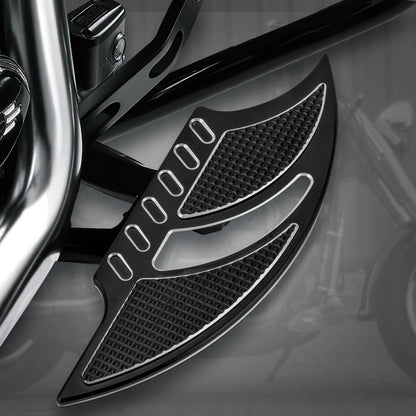 Solidspare Motorcycle Male Mount Foot Pegs Footboards CNC Cut For Harley Softail FL 1986-24