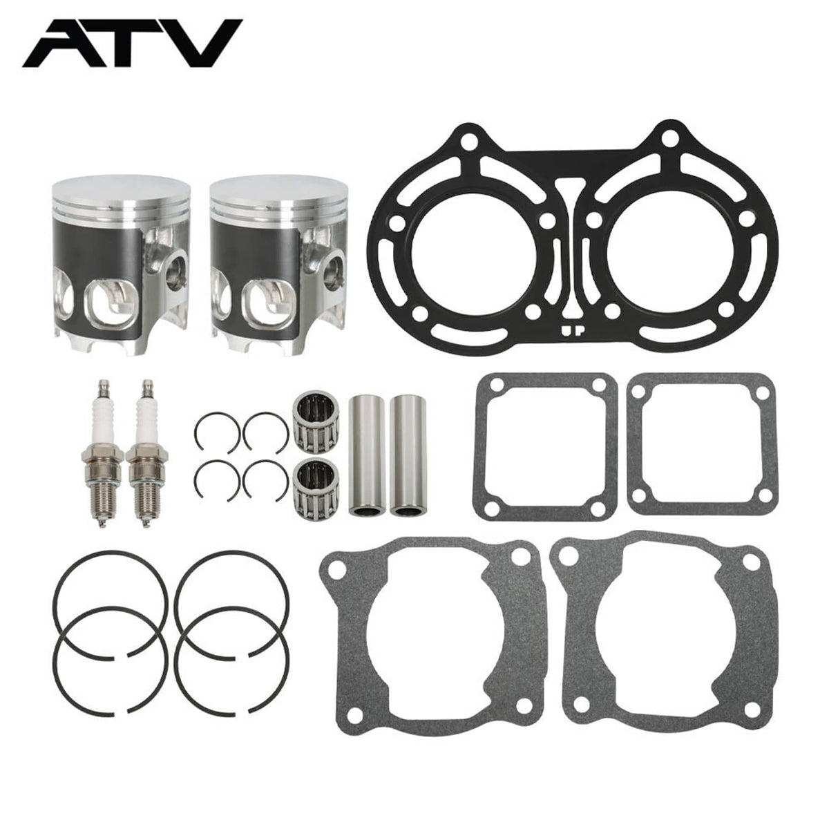 Solidspare For 1987-2006 Yamaha Banshee YFZ 350 64mm Pistons Piston Gaskets Top End Kit