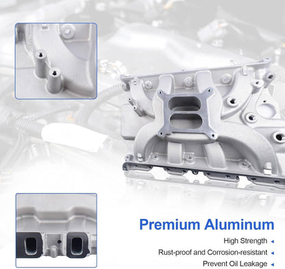 Solidspare Aluminum Dual Plane Intake Manifold For Ford FE 390 406 410 427 428