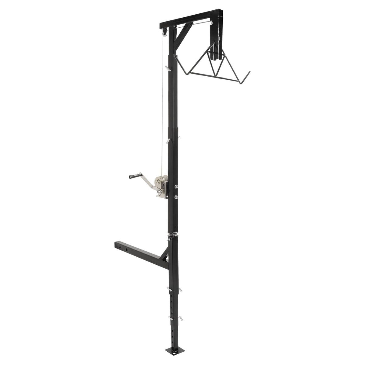 Solid Spare 600lb Truck Hitch Game Hunting Deer Hoist w/ Winch-360 Swivel 2" Hitch Receiver