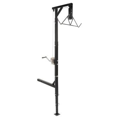 Solid Spare 600lb Truck Hitch Game Hunting Deer Hoist w/ Winch-360 Swivel 2" Hitch Receiver