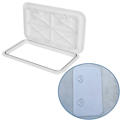 Solidspare 24"x14" Marine Boat Deck Hatch White Boat Access Hatch & Lid Easy installation