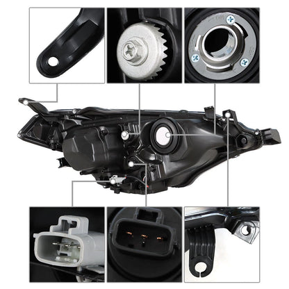 Headlights Headlamps For 2014 2015 2016 Toyota Corolla Left Driver Side Halogen