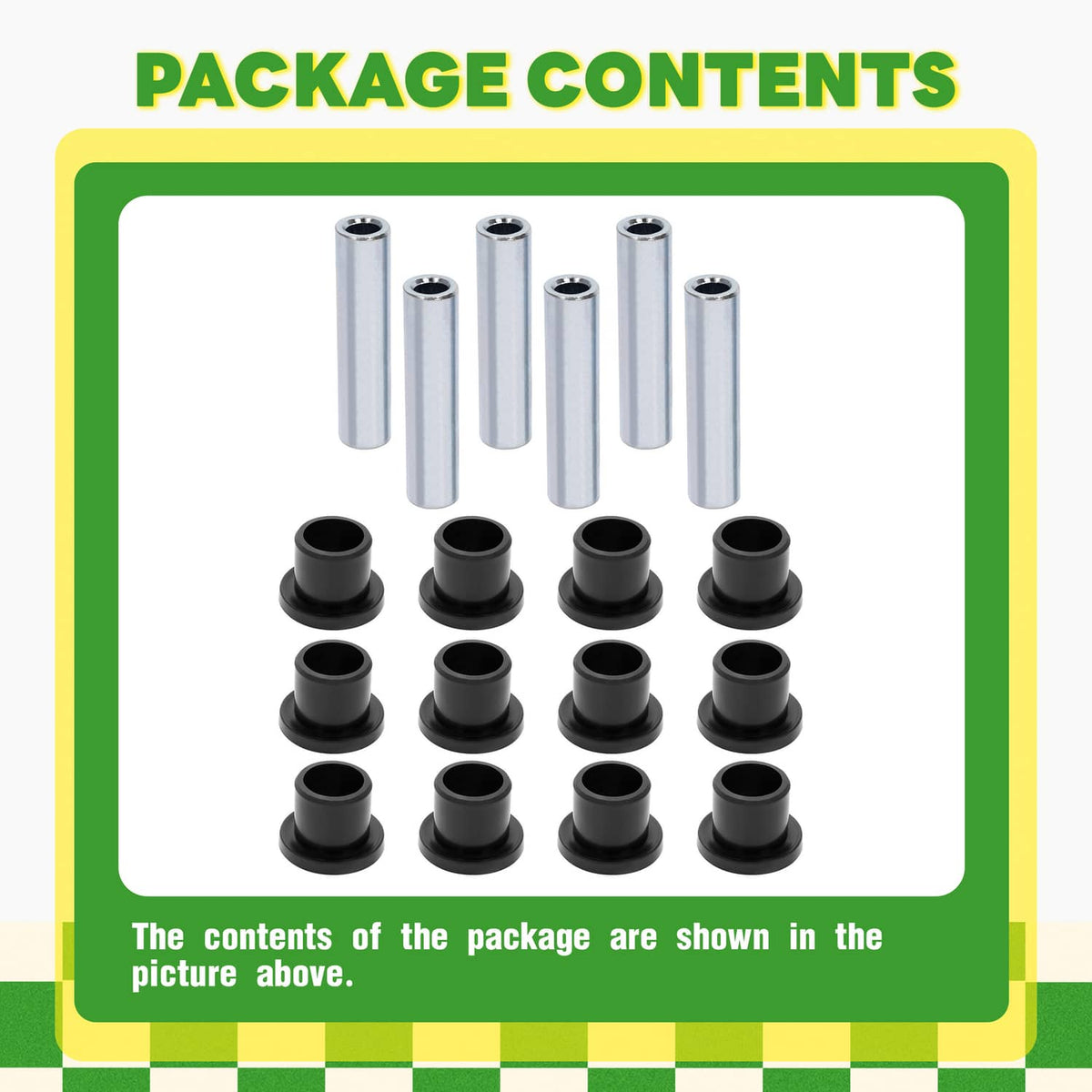 Solidspare For Club Car Precedent Onward Golf Cart Leaf Spring Bushing Set- Full Kit