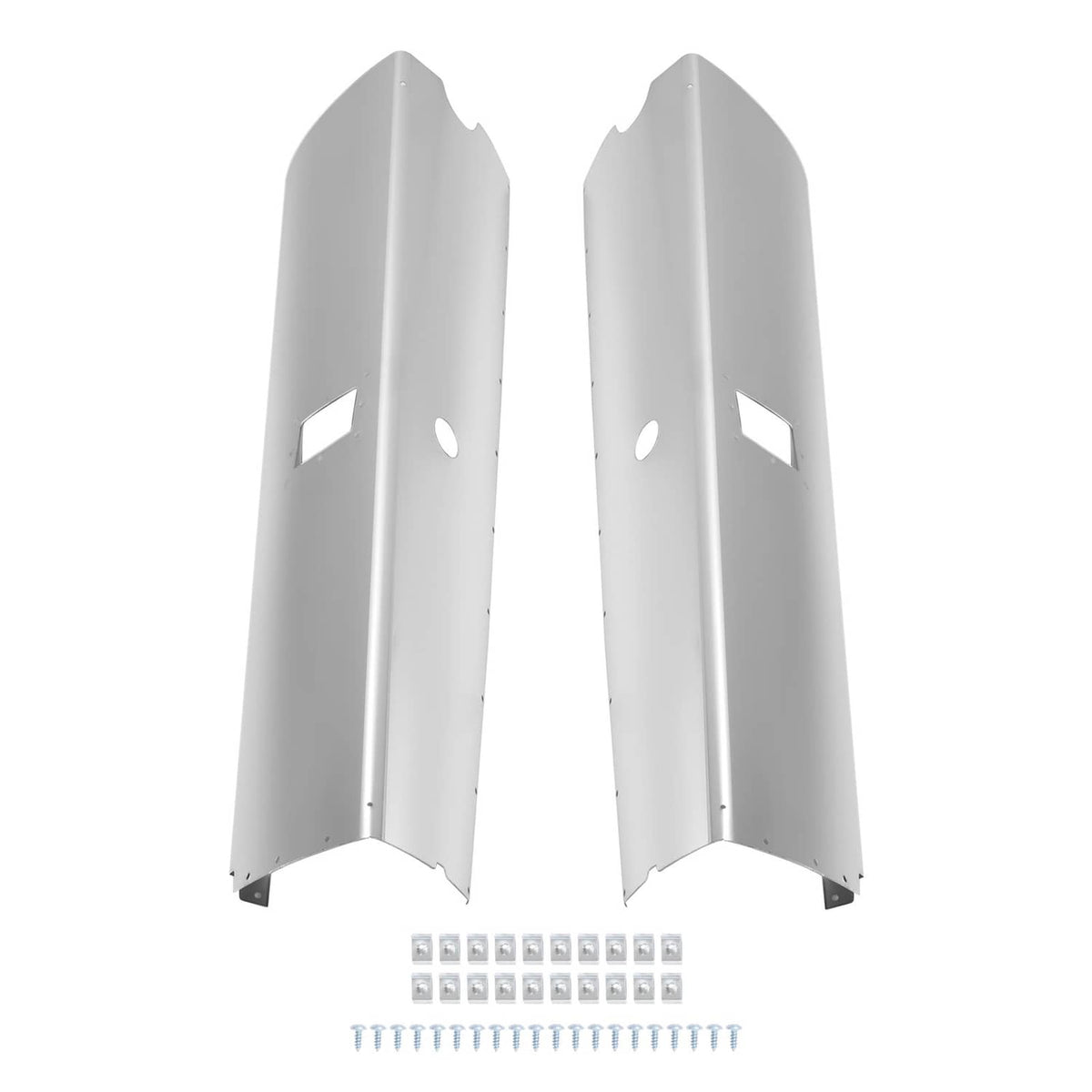 Solidspare Main Gear Leg Fairing LH+RH For Cessna 182Q 182R Aluminum Polishing Silvery