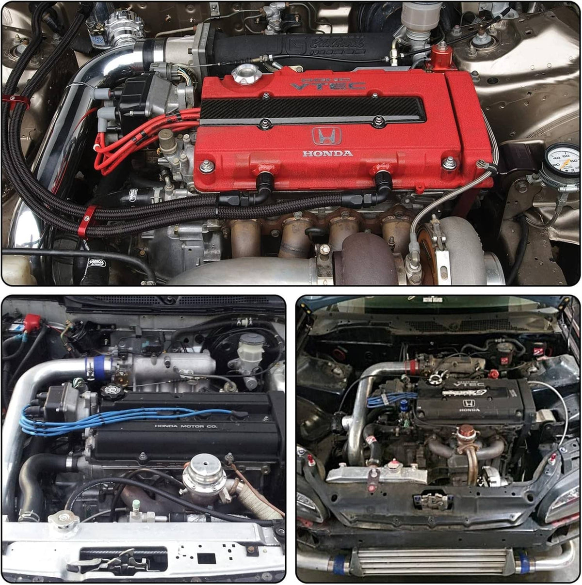 Solidspare Blue Intercooler Pipe Tube Kit for Honda Civic 1992-2000 Acura Integra 1994-2001