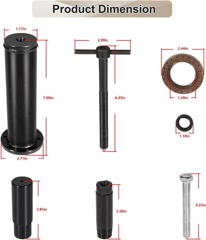 Solid Spare For Ford Focus Festiva DCT DPS6 Dual Clutch Transmission Seal Installer Tool Kit