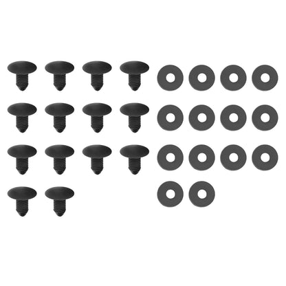 Solid Spare Rear Wheel Well Cover Guards For Chevrolet Silverado 2500 HD/3500 HD 20-26 Black