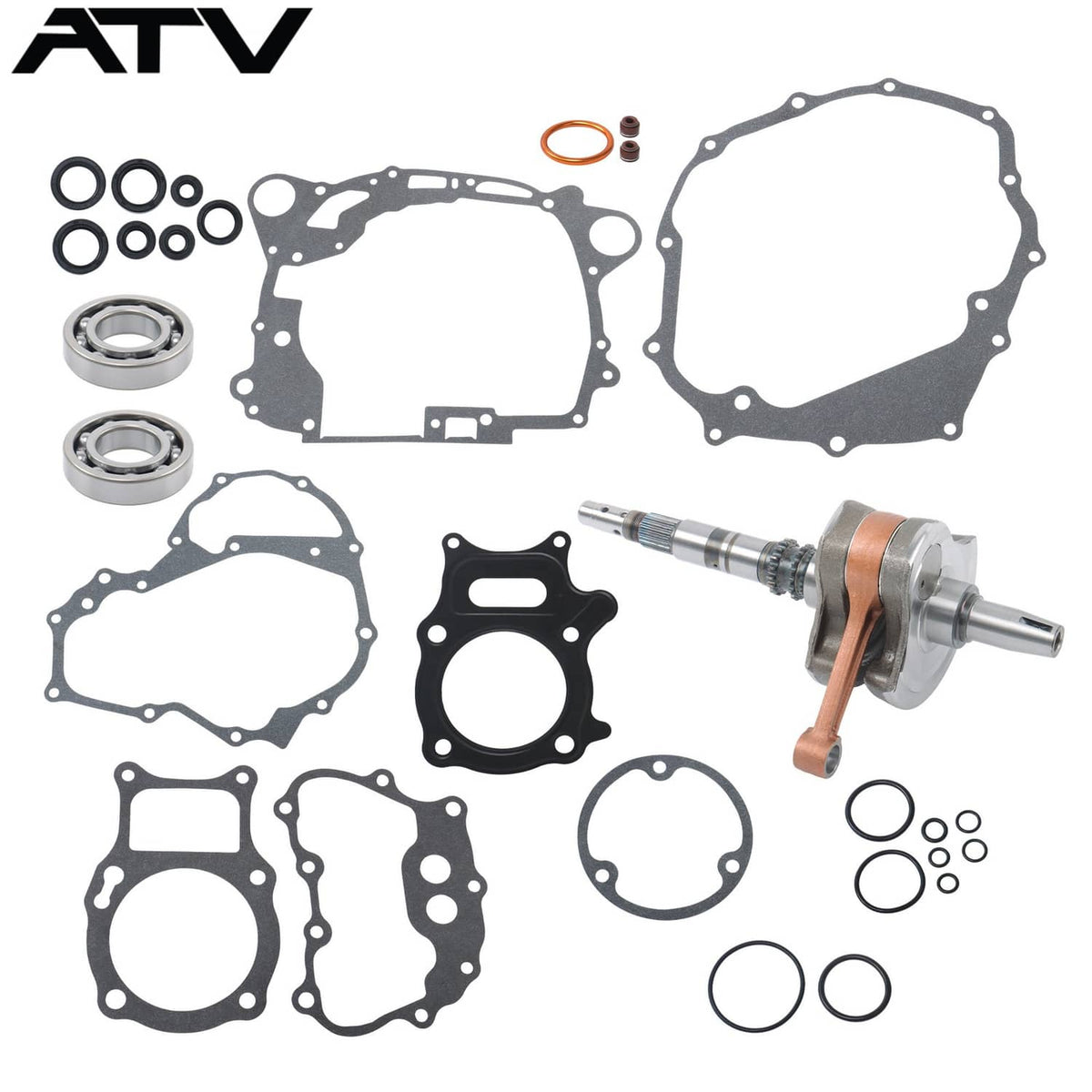 Solidspare Crankshaft Bottom End Replacement Kit For Honda TRX250 Recon 2x4 4x4 02-14