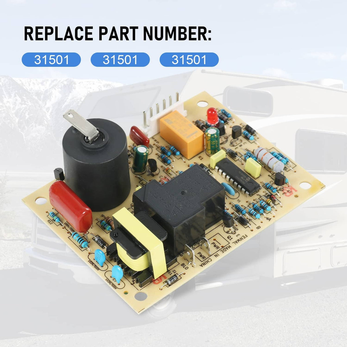 Solidspare RV Furnace Ignition Control Circuit Board For Atwood Dometic 31501 33488 33488