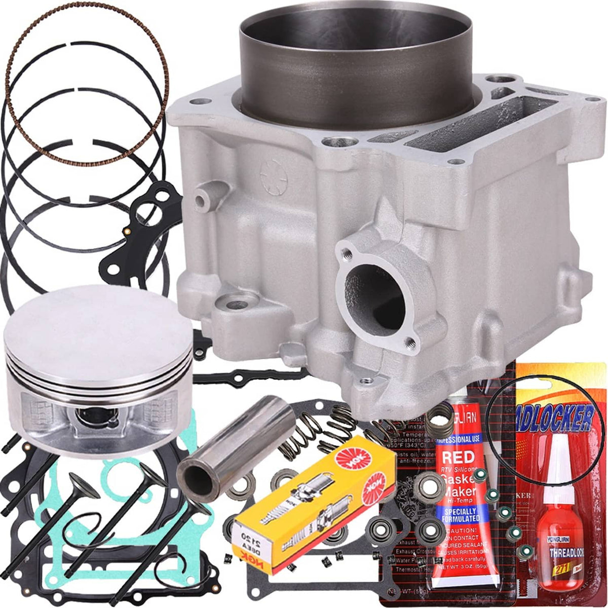 Solidspare Engine Cylinder Piston Gasket Rebuild Kit Fit for Yamaha Raptor 660R 2001-2005