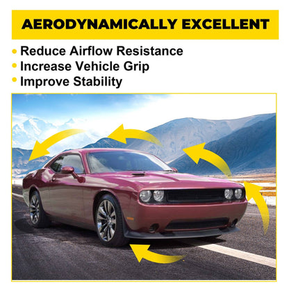 Solid Spare For Dodge Challenger 2008-2014 SRT Style Front Bumper Chin Spoiler Splitter Lip