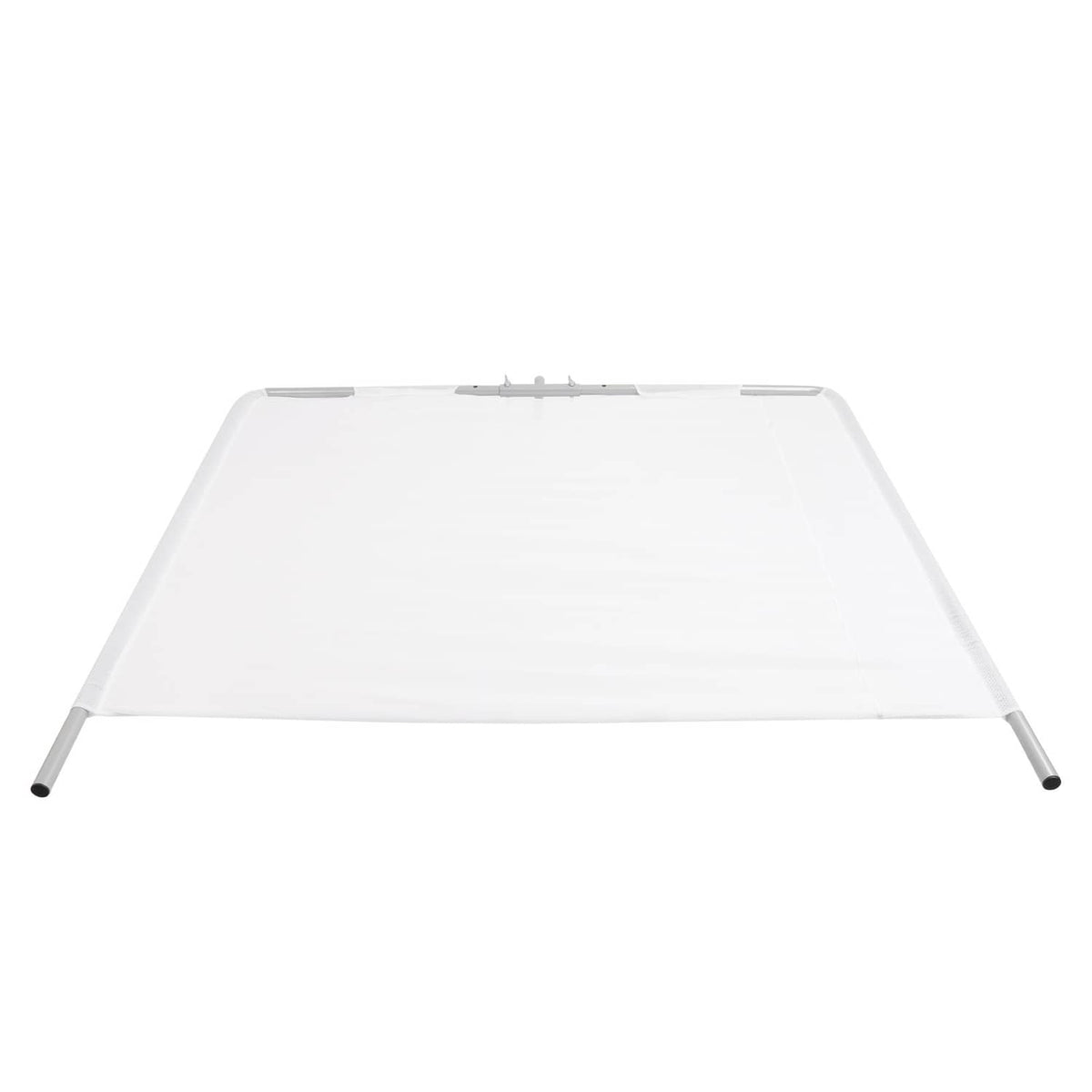 Solidspare Silvery+White Boat Sun Shade For Boats 25 Ft And Under Aluminium Powder Coated