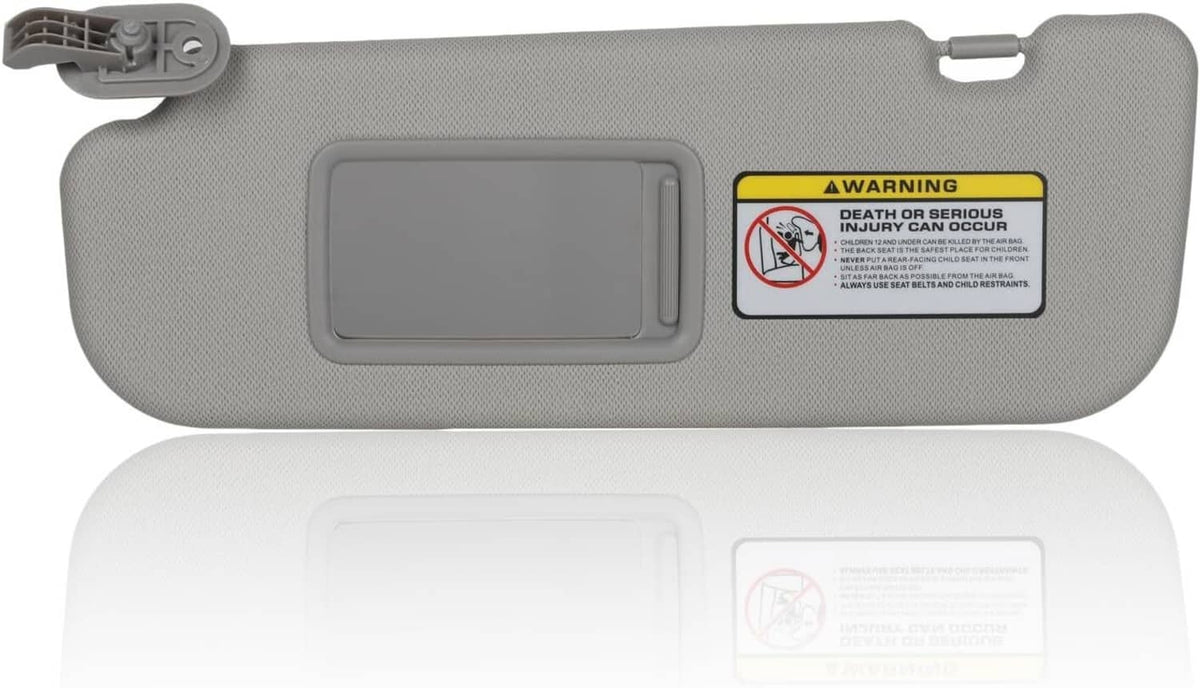 Solidspare Grey Sun Visor Makeup Mirror Left-Driver Side For 2011-2016 Hyundai Elantra MD