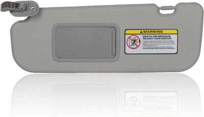 Solidspare Grey Sun Visor Makeup Mirror Left-Driver Side For 2011-2016 Hyundai Elantra MD