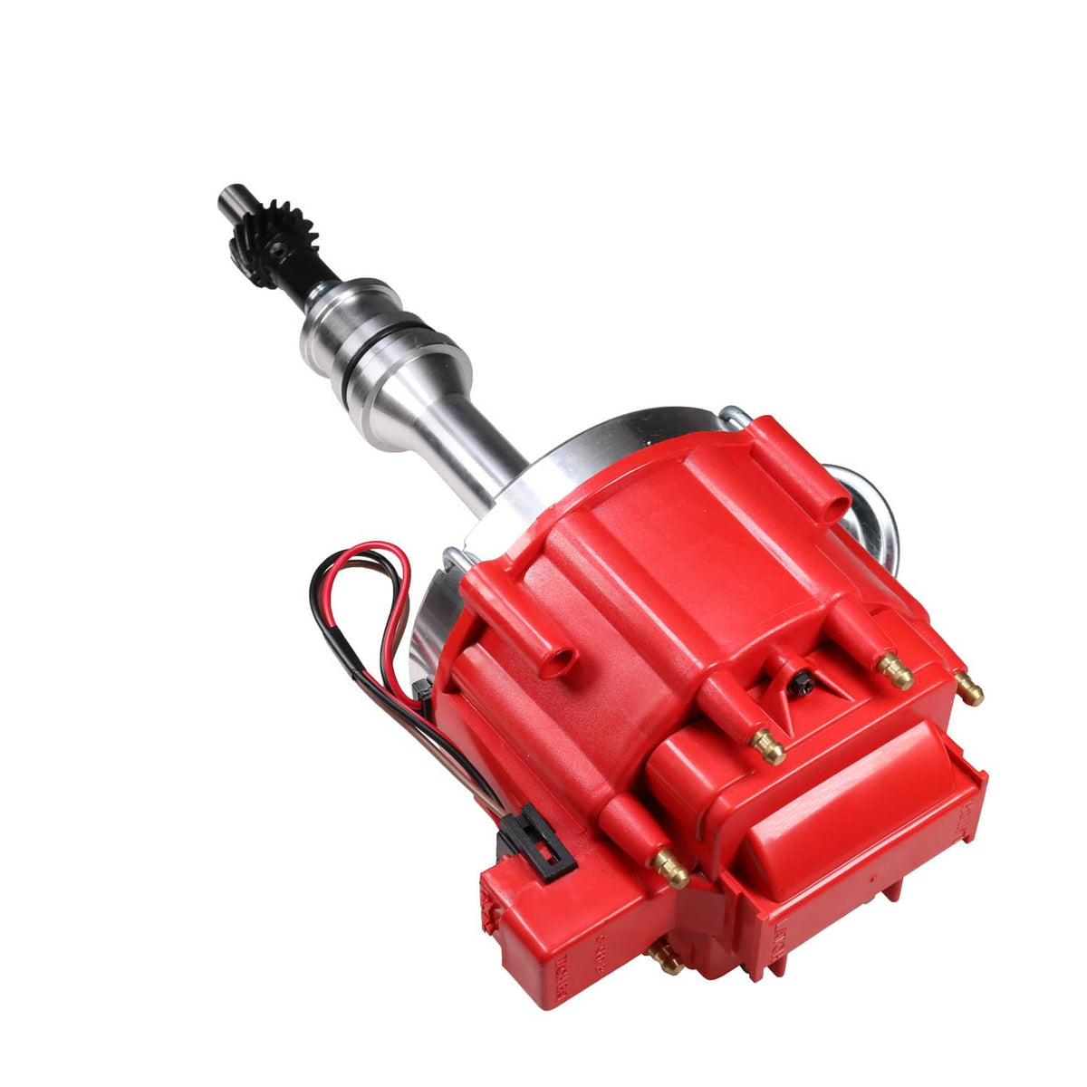 Solidspare Red HEI Distributor For Ford 351W Windsor w/ 65K Hi-output Coil & Pigtails NEW