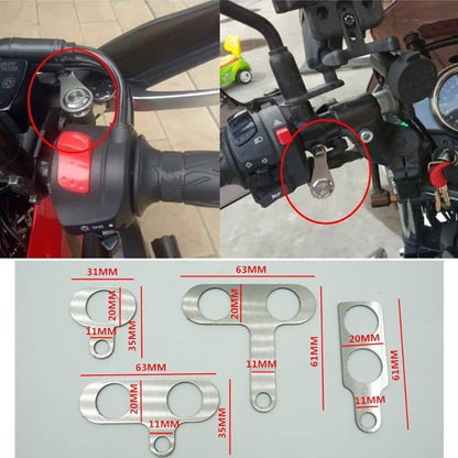 Solidspare ATV Motorcycle light Switch LED Stainless steel bracket Mount Momentary button