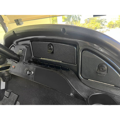 Solidspare Golf Cart Dash Carbon Fiber Look Locking Door For Club Car Precedent 2008.5-Up