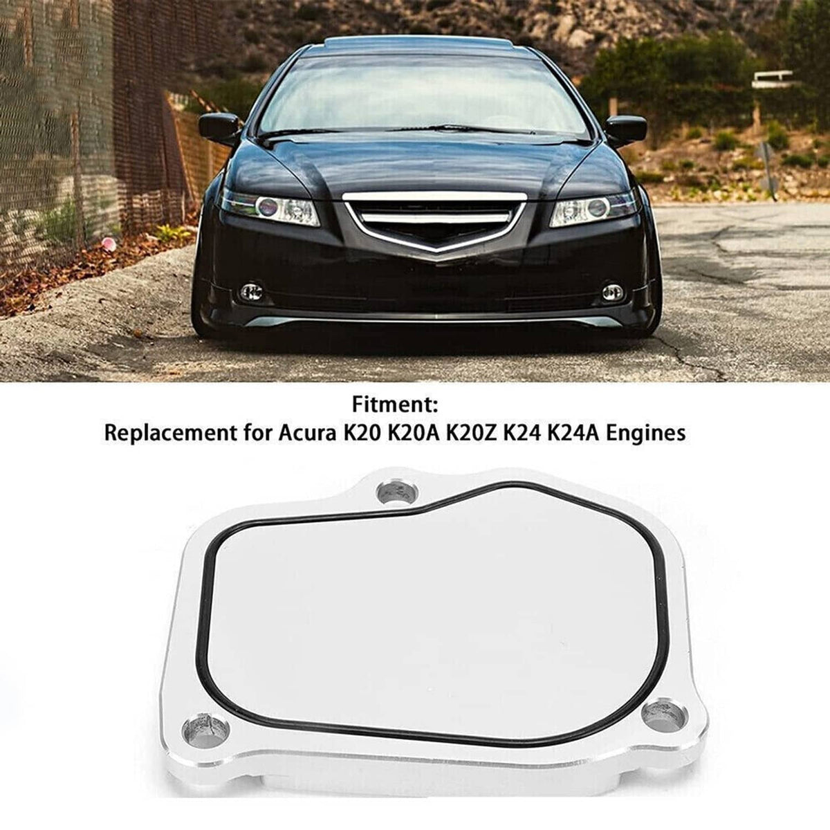 Solidspare Billet Plate Timing Cover Kit For Honda Civic Acura K-Series K20/K20A/K20Z K24