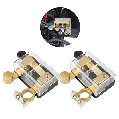 Solid Spare 2Pcs 12/24V Battery Cut-Off Disconnect Top Post Switch Isolator Kill For Car RV