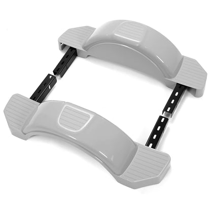 Solidspare 2PCS 12" Trailer Fenders w/Steps Wheels Tires Skirt Boat Gray Single Axle 300LBS