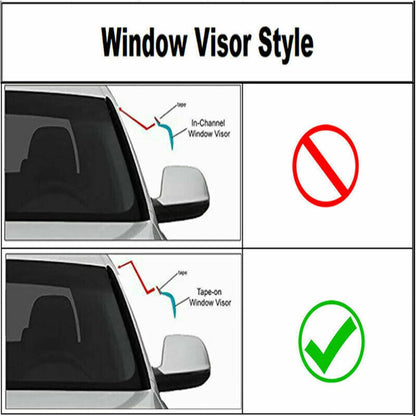 Solidspare For 2018-2022 Honda Accord 3D Wavy Mugen Style Window Visors Rain Guards Vent
