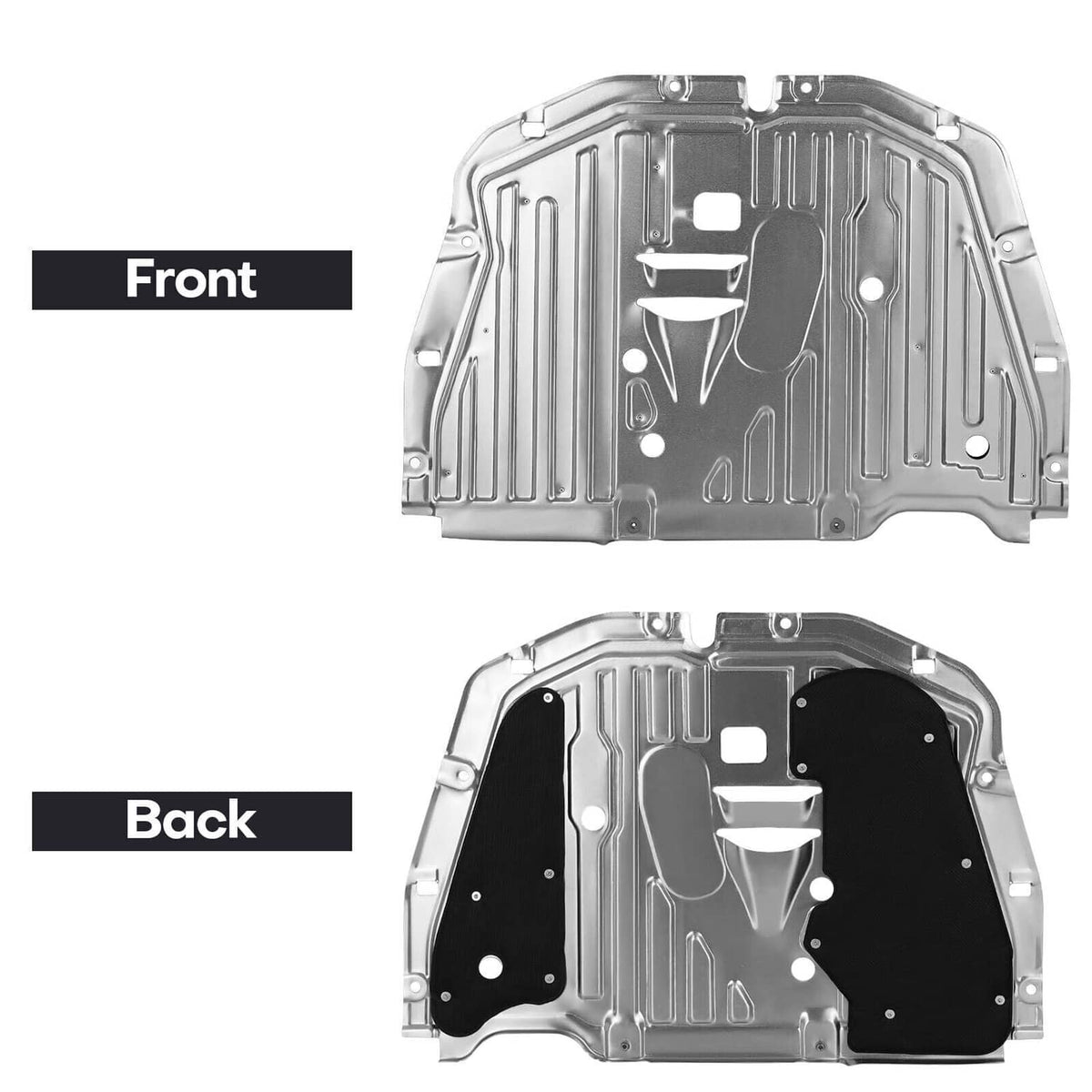 Solidspare New Car Front Engine Splash Guard Under Car Shield Cover For 16-21 Honda Civic
