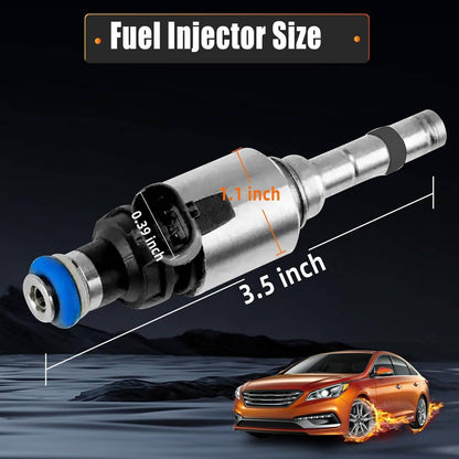 Solidspare 4x Fuel Injector 35310-2GGA0 For 2015-2017 Hyundai Sonata 2016-2018 Kia Sorento