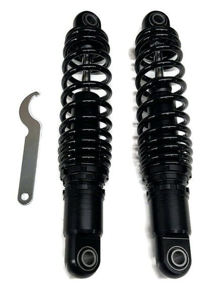 Black 13" Rear Suspension Shocks for 1998-2023 Harley Davidson Road Glide / 3