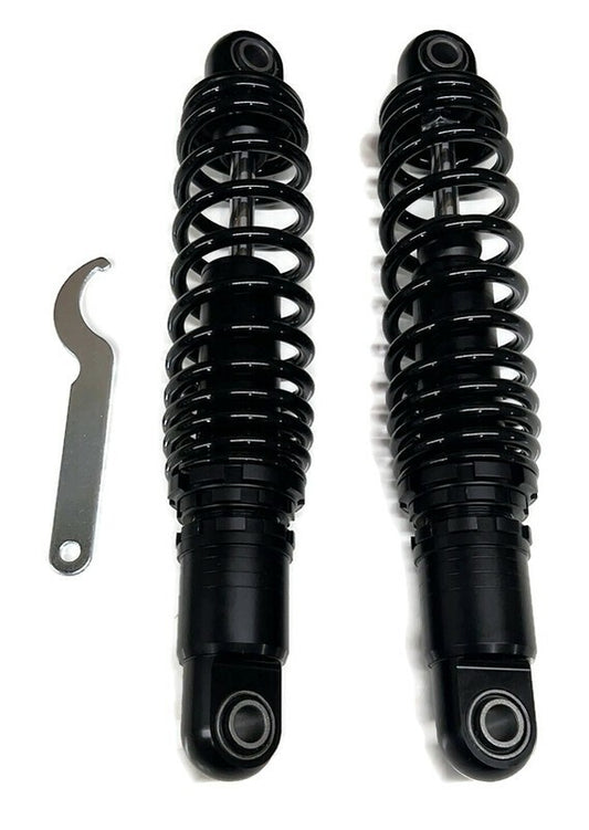 Solid Spare Black 13" Rear Suspension Shocks for 1998-2023 Harley Davidson Road Glide / 3